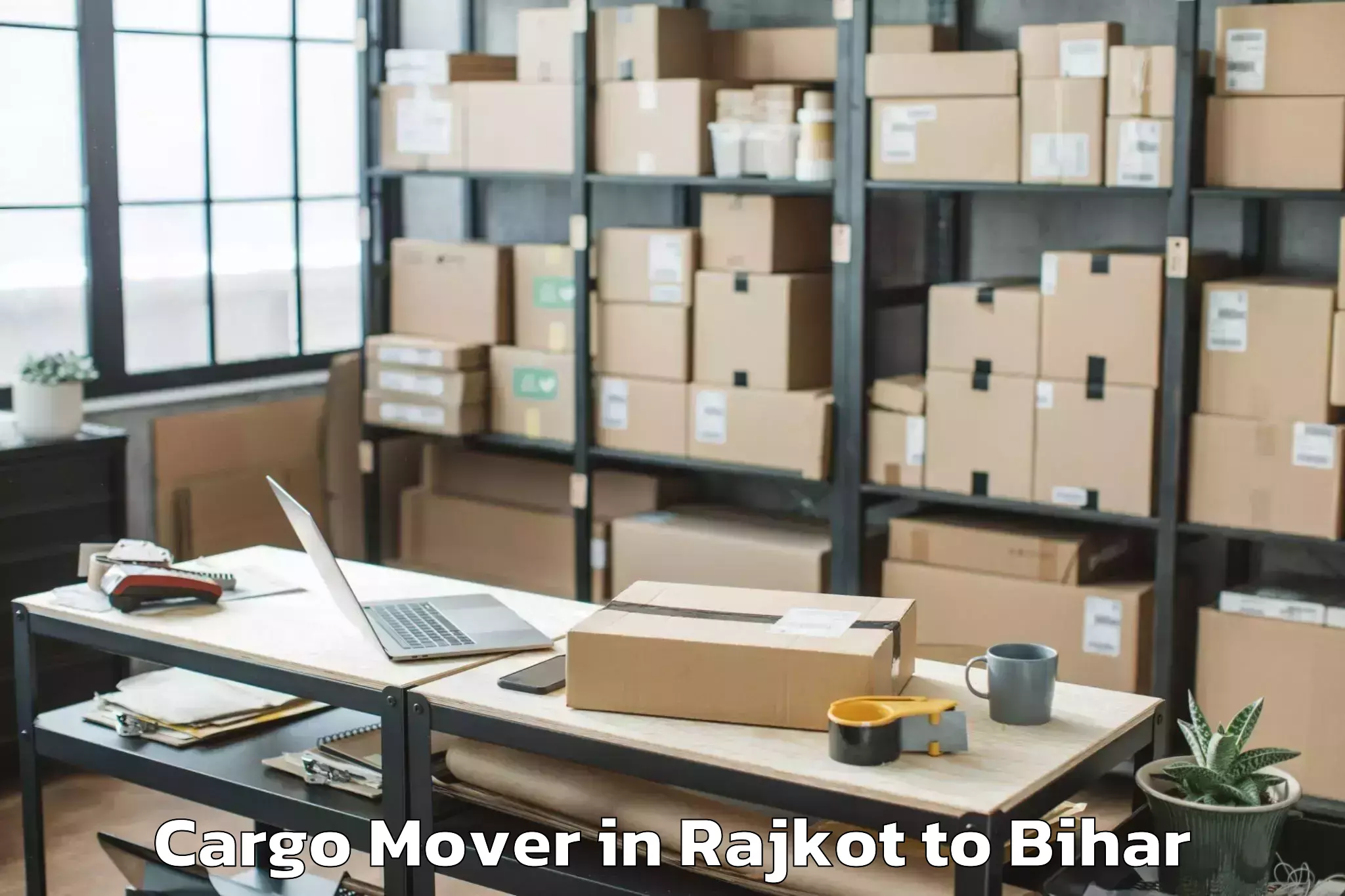 Trusted Rajkot to Kharagwara Cargo Mover